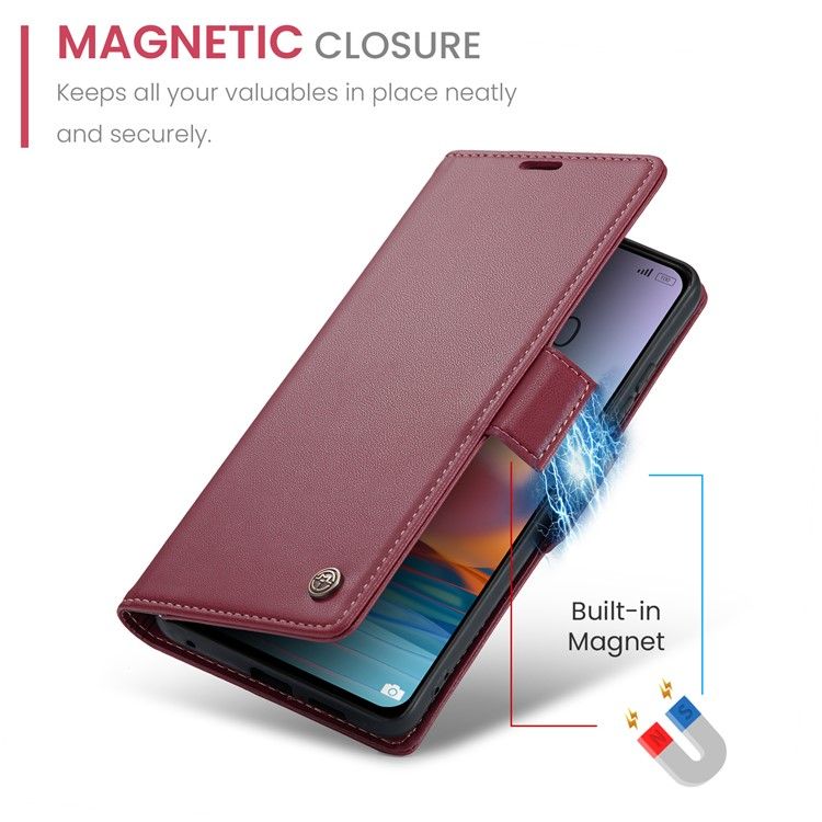 Шкіряний чохол-книжка Retro Case для Xiaomi Redmi Note 11 4G / 11s / Note 12s - Червоний фото 6