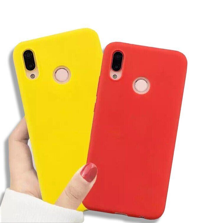 Чехол Candy Silicone для Huawei P Smart Plus - Красный фото 7