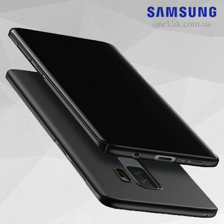 Чехол Бампер с покрытием Soft-touch для Samsung Galaxy S9 - Черный фото 2
