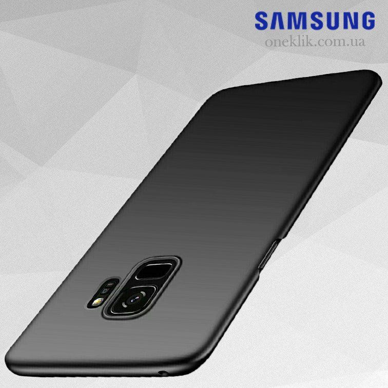 Чехол Бампер с покрытием Soft-touch для Samsung Galaxy S9 - Черный фото 3