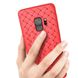 Чохол з плетінням під шкіру для Samsung Galaxy A8 Plus (2018) - Червоний фото 4