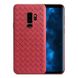Чехол с плетением под кожу для Samsung Galaxy A8 Plus (2018) - Красный фото 1