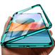 Магнитный чехол с защитным стеклом для Xiaomi Redmi Note 10 4G / 10S / Poco M5s - Зелёный фото 2