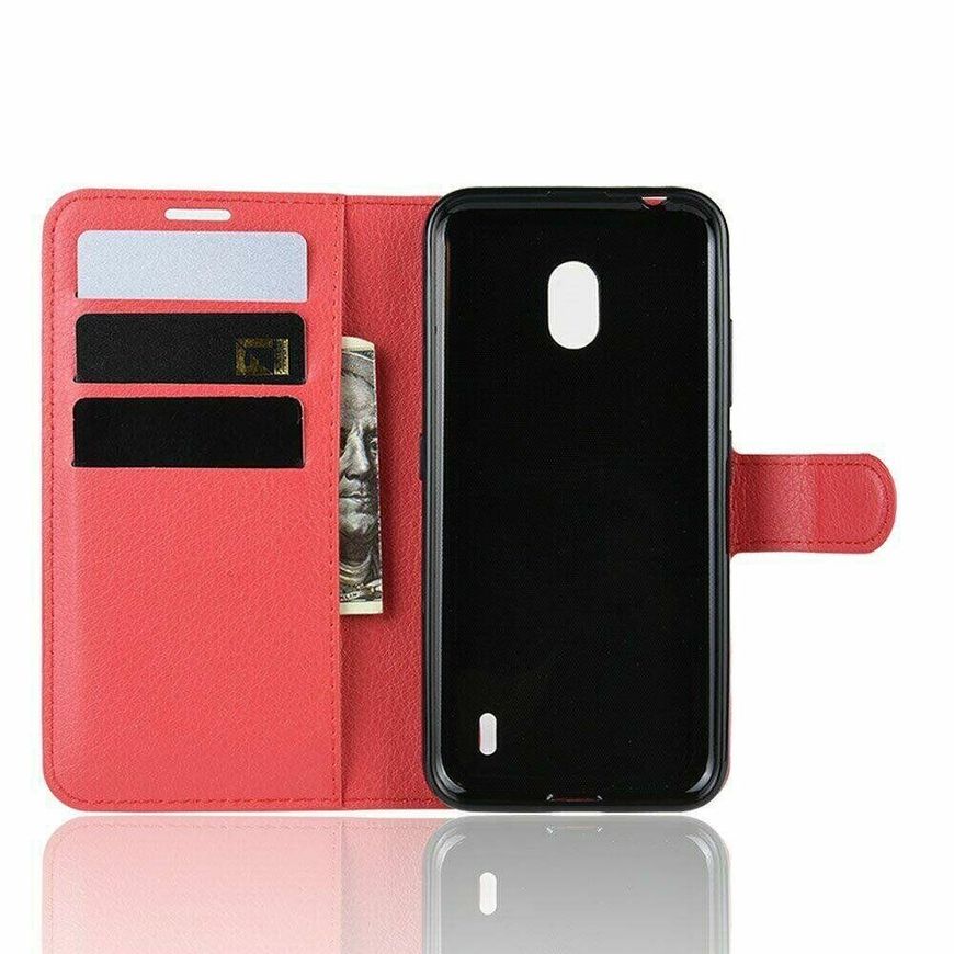 Чехол-Книжка с карманами для карт на Nokia 2.2 - Красный фото 3