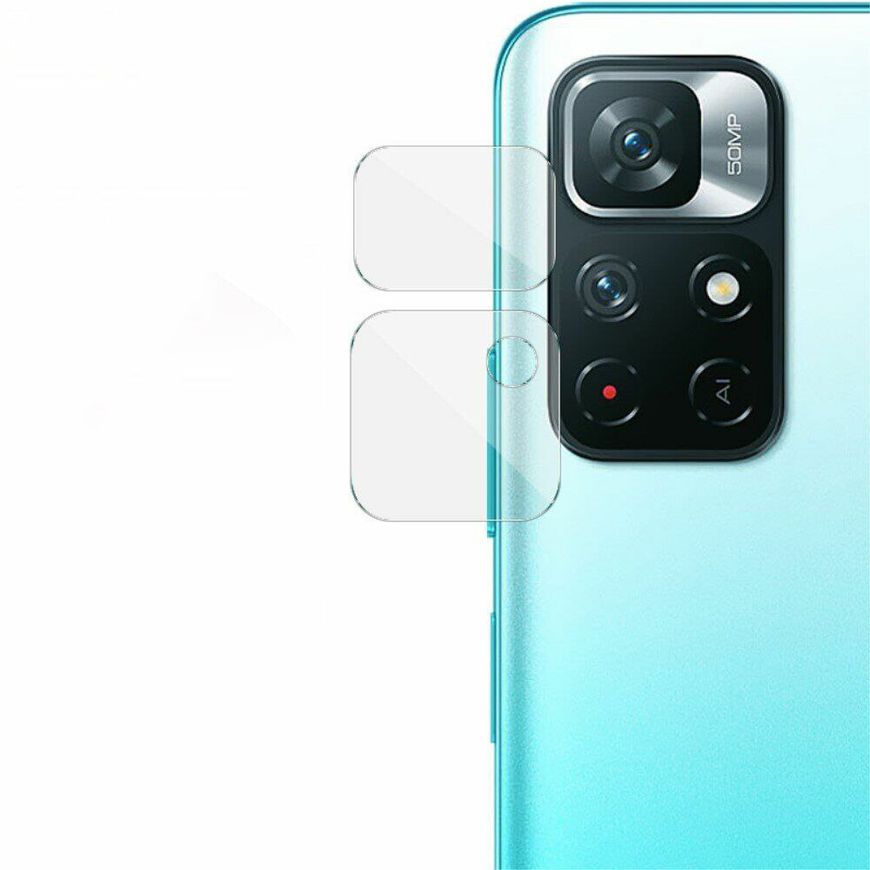 Захисне скло на Камеру для Xiaomi Redmi Note 11 5G / Poco M4 Pro 5G - Прозорий фото 2