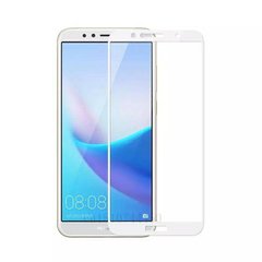 Защитное стекло 2.5D на весь экран для Huawei Y6 (2018) - Белый фото 1