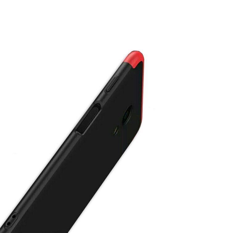 Чехол GKK 360 градусов для Meizu M6S - Черно-Красный фото 2