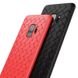 Чехол с плетением под кожу для Samsung Galaxy S9 - Красный фото 3