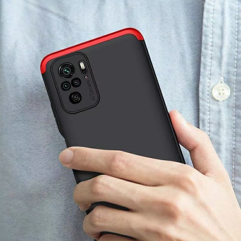 Чехол GKK 360 градусов для Xiaomi Redmi Note 10 Pro - Синий фото 7