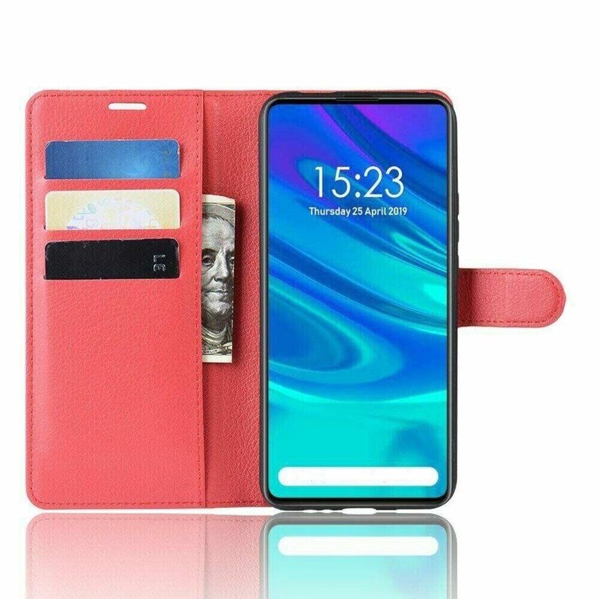 Чехол-Книжка с карманами для карт на Huawei P Smart 2021 - Красный фото 2