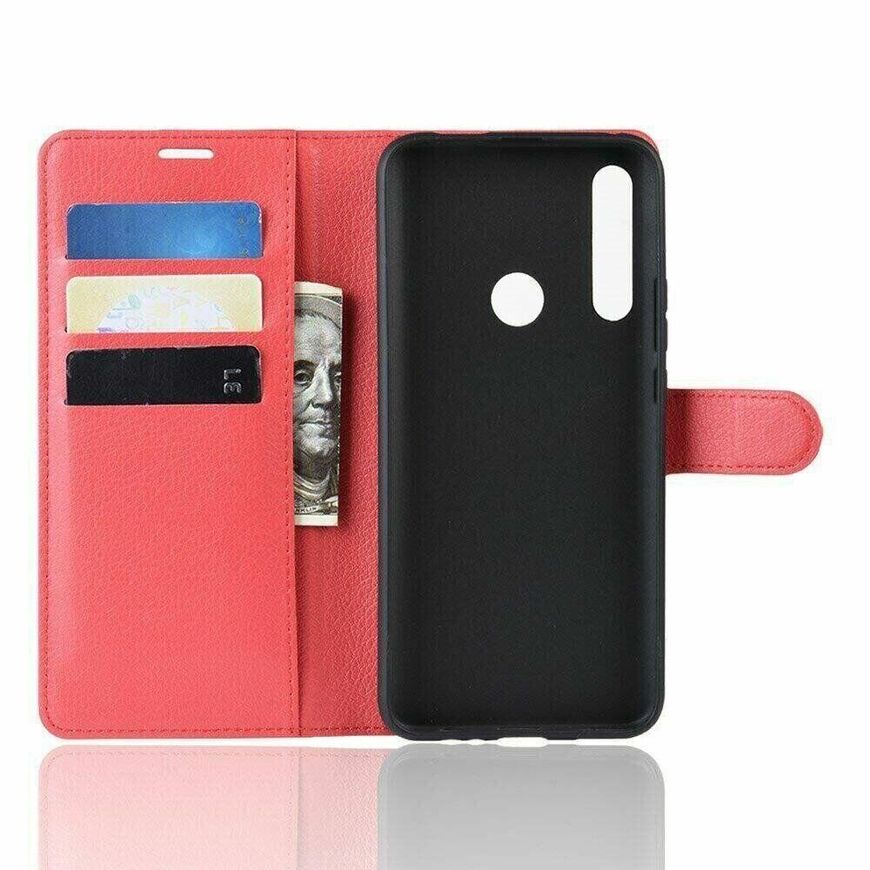 Чехол-Книжка с карманами для карт на Huawei P Smart 2021 - Красный фото 3