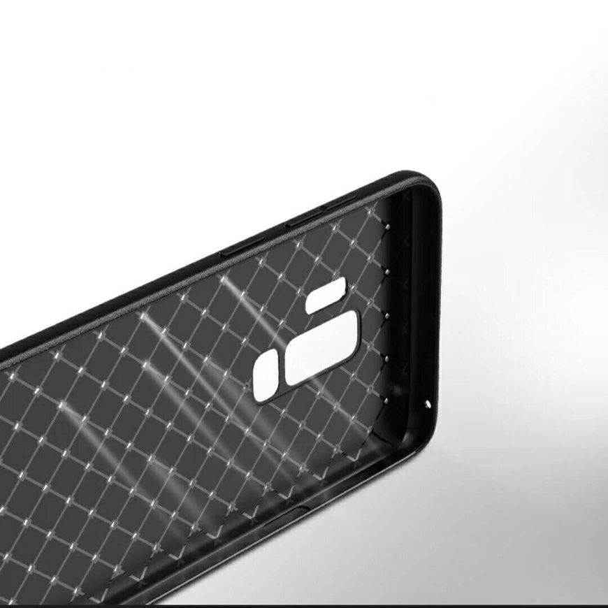 Чехол с плетением под кожу для Samsung Galaxy S9 - Черный фото 4