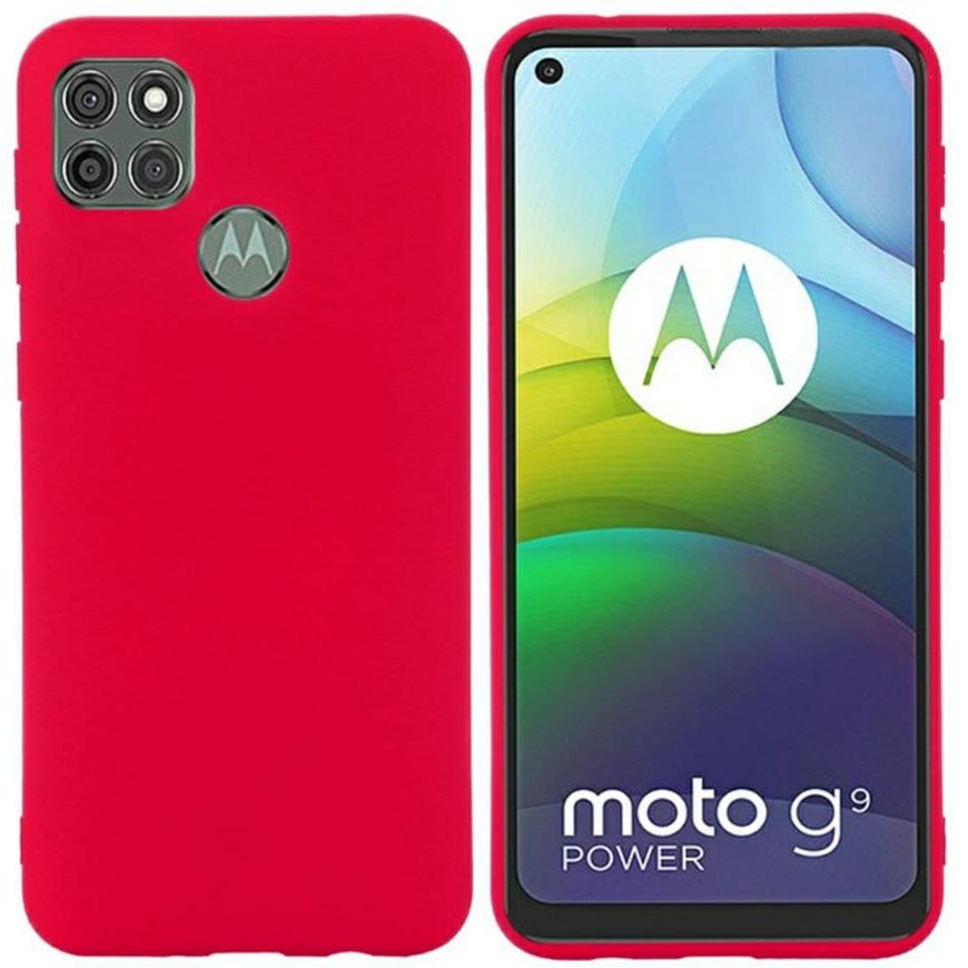 Чехол Candy Silicone для Motorola G9 Power - Красный фото 2