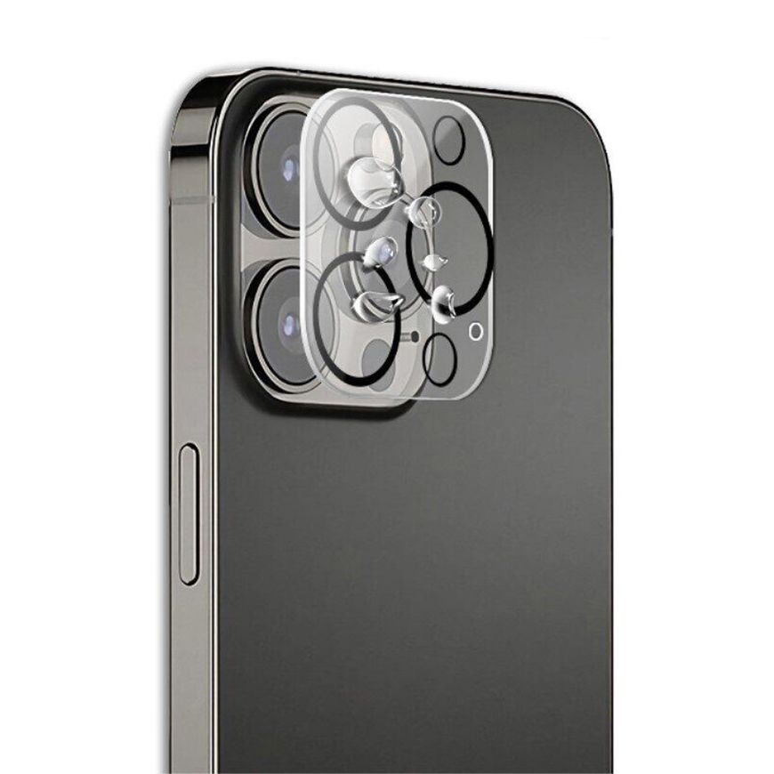 Захисне скло на Камеру для iPhone 14 Pro / 14 Pro Max - Прозорий фото 3