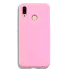 Чехол Candy Silicone для Huawei P Smart Plus - Розовый фото 1
