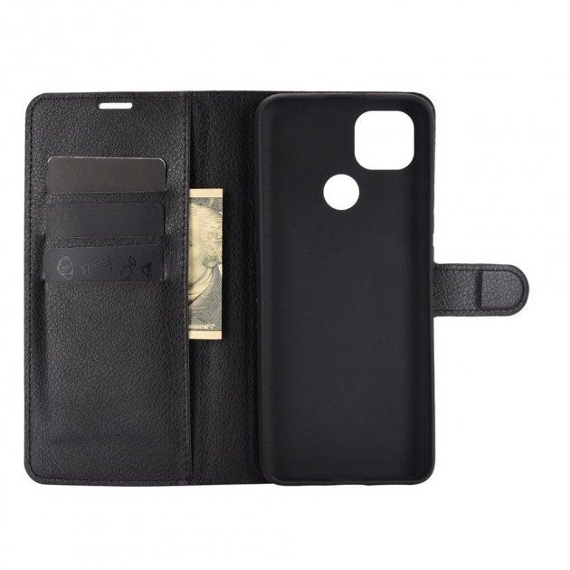 Чехол-Книжка с карманами для карт на Motorola G9 Power - Черный фото 3