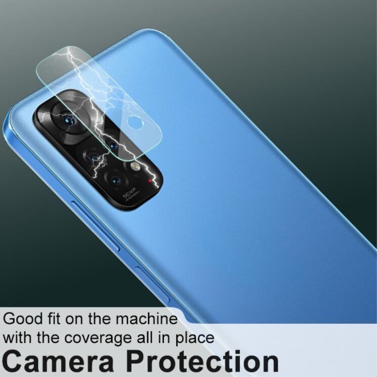 Защитное стекло на камеру AndSer для Xiaomi Redmi Note 11 4G / 11s - Прозрачный фото 3