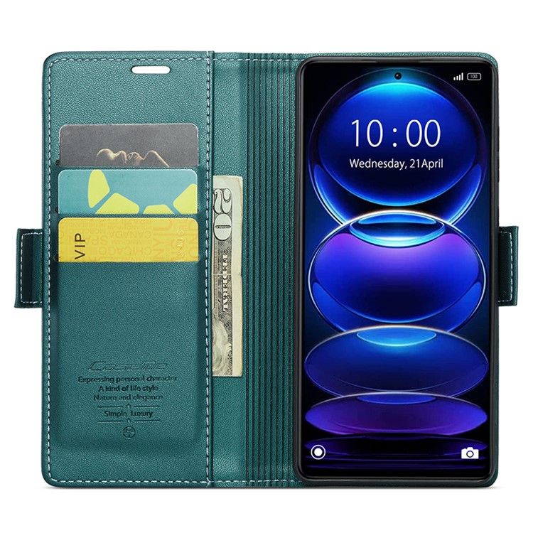 Кожаный чехол-книжка Retro Case для Xiaomi Redmi Note 12 Pro 5G / Poco X5 Pro цвет Зелёный