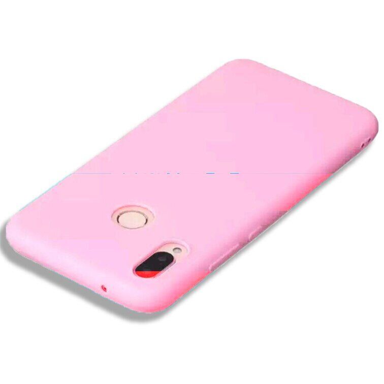 Чехол Candy Silicone для Huawei P Smart Plus - Розовый фото 3