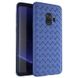 Чохол з плетінням під шкіру для Samsung Galaxy S9 - Синій фото 1