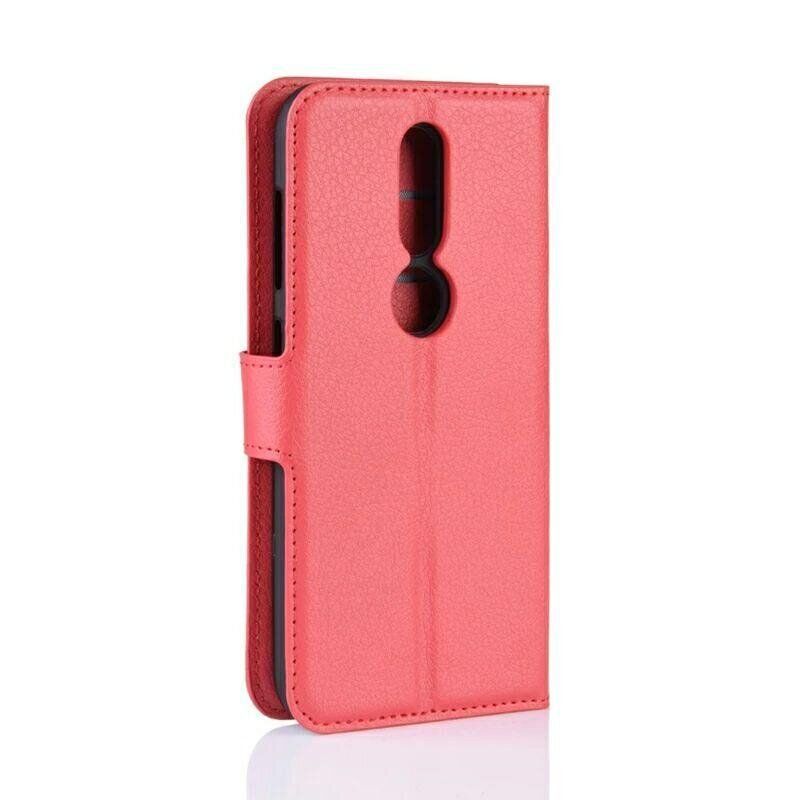 Чехол-Книжка с карманами для карт на Nokia 4.2 - Красный фото 5