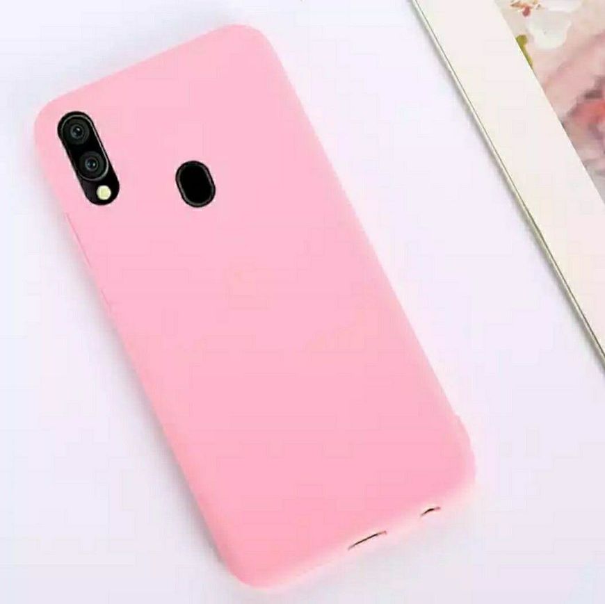 Чехол Candy Silicone для Samsung Galaxy M20 - Розовый фото 13