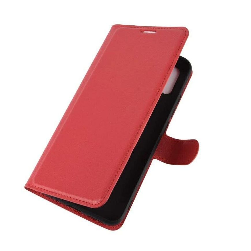 Чехол-Книжка с карманами для карт на Xiaomi Redmi 9A - Красный фото 4