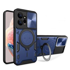 Чехол Magnetic Stand с защитой камеры для Xiaomi Redmi Note 13 5G цвет Синий