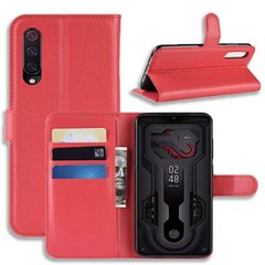 Чехол-Книжка с карманами для карт для Xiaomi Mi9 SE - Красный фото 1