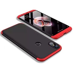 Чехол GKK 360 градусов для Xiaomi Mi A2 - Черно-Красный фото 1