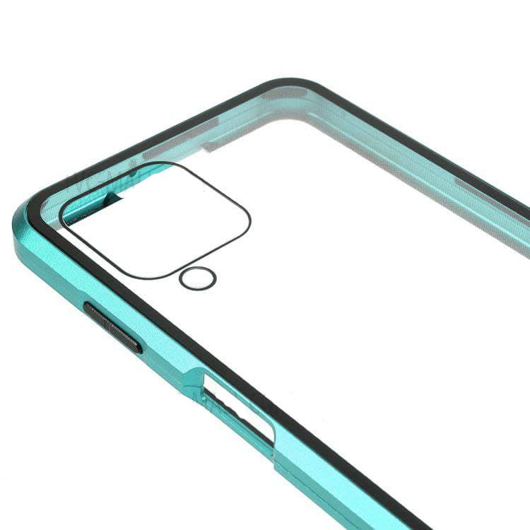 Магнітний чохол із захисним склом для Samsung Galaxy A22 5G - Зелений фото 6