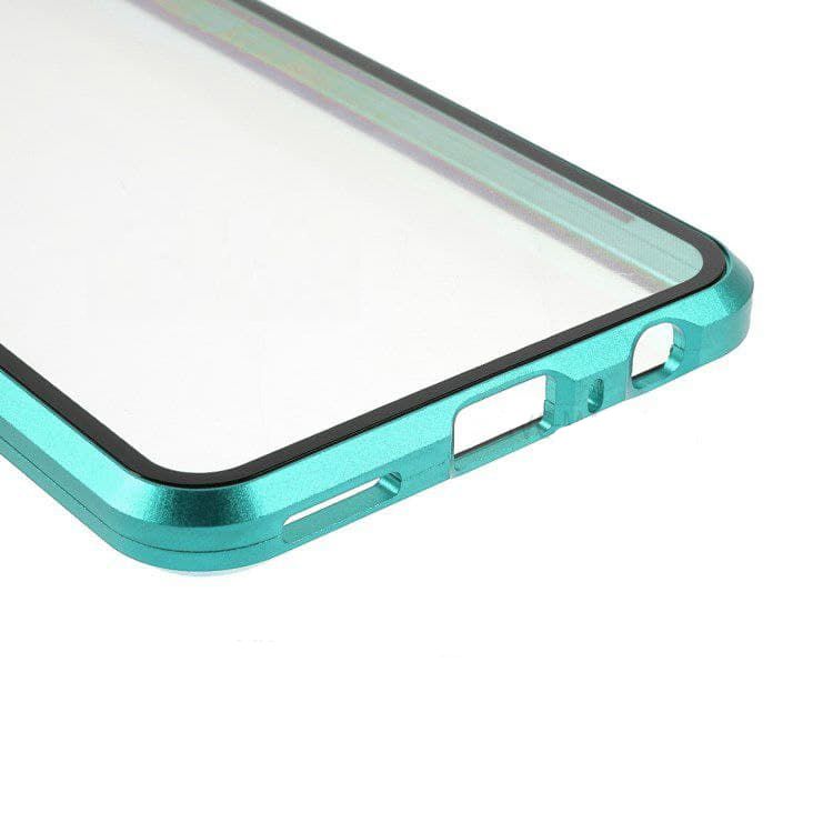 Магнитный чехол с защитным стеклом для Samsung Galaxy A22 5G - Зелёный фото 5