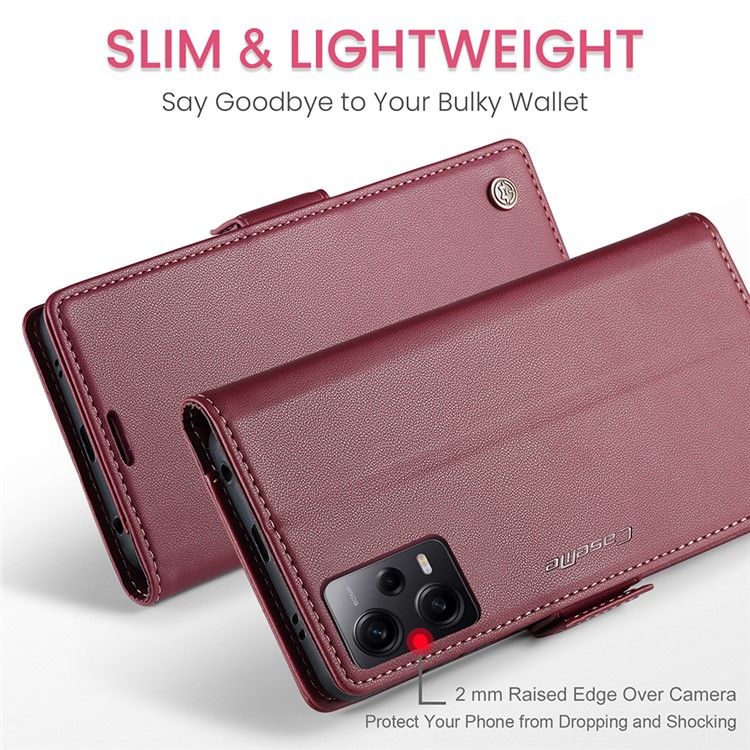 Кожаный чехол-книжка Retro Case для Xiaomi Redmi Note 12 Pro 5G / Poco X5 Pro цвет Красный