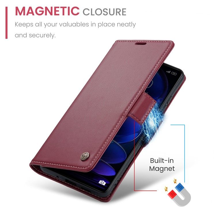 Кожаный чехол-книжка Retro Case для Xiaomi Redmi Note 12 Pro 5G / Poco X5 Pro цвет Красный