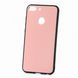 Силиконовый чехол со Стеклянной крышкой для Huawei Honor 9 lite - Розовый фото 1
