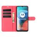 Чохол книжка з кишенями для карт на Motorola G9 Play колір Червоний