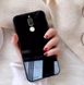 Силіконовий чохол зі Скляної кришкою для Huawei Mate 10 lite - Чорний фото 1
