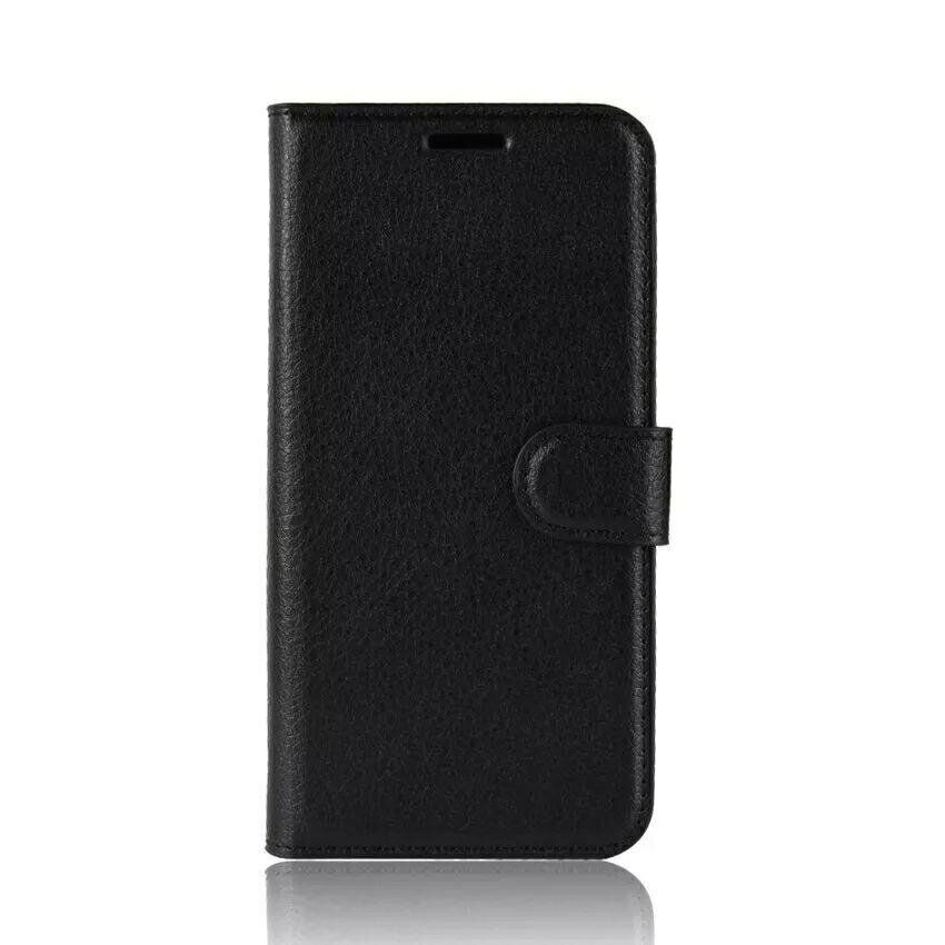 Чохол книжка з кишенями для карт на Samsung Galaxy A8 Plus (2018) - Чорний фото 6