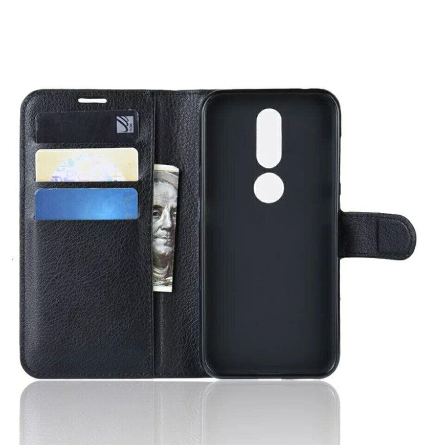 Чехол-Книжка с карманами для карт на Nokia 4.2 - Черный фото 3