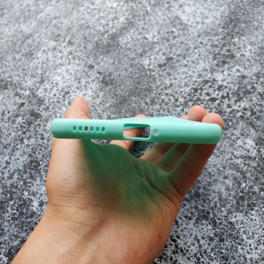 Чехол Candy Silicone для Xiaomi Mi 11 lite - Бирюзовый фото 4