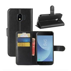 Чехол-Книжка с карманами для карт для Samsung Galaxy J4 (2018) / J400 - Чёрный фото 1
