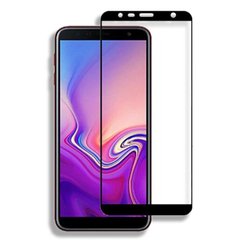 Защитное стекло 2.5D на весь экран для Samsung Galaxy J4 Plus (2018) - Черный фото 1