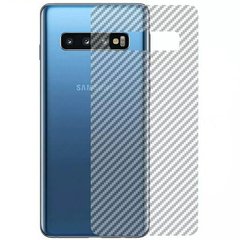 Карбоновая пленка на корпус для Samsung Galaxy S10 - Прозрачный фото 1
