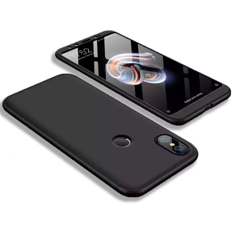Чохол GKK 360 градусів для Xiaomi Mi A2 - Чорний фото 1