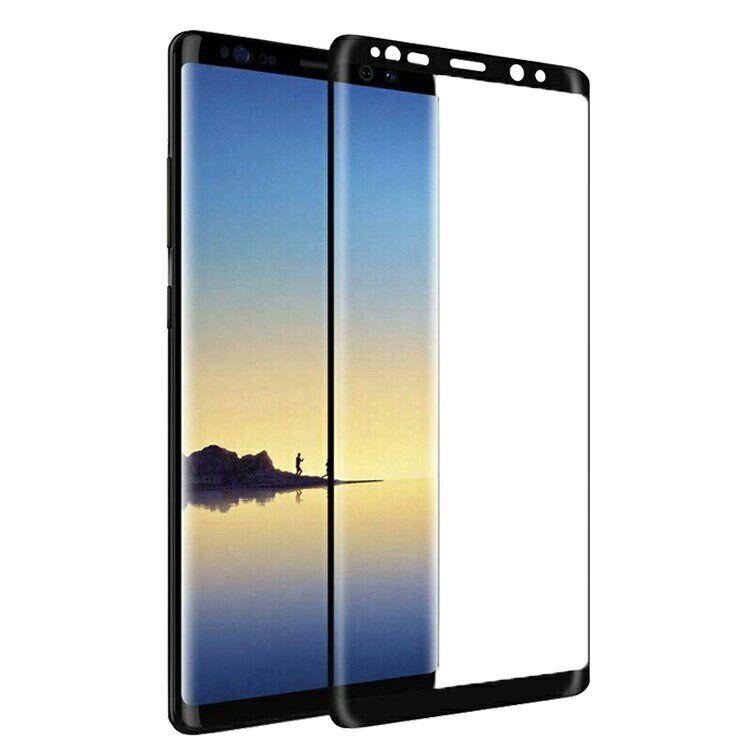Защитное стекло 3D на весь экран для Samsung Galaxy Note 8 - Черный фото 1