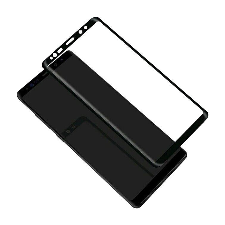 Защитное стекло 3D на весь экран для Samsung Galaxy Note 8 - Черный фото 3