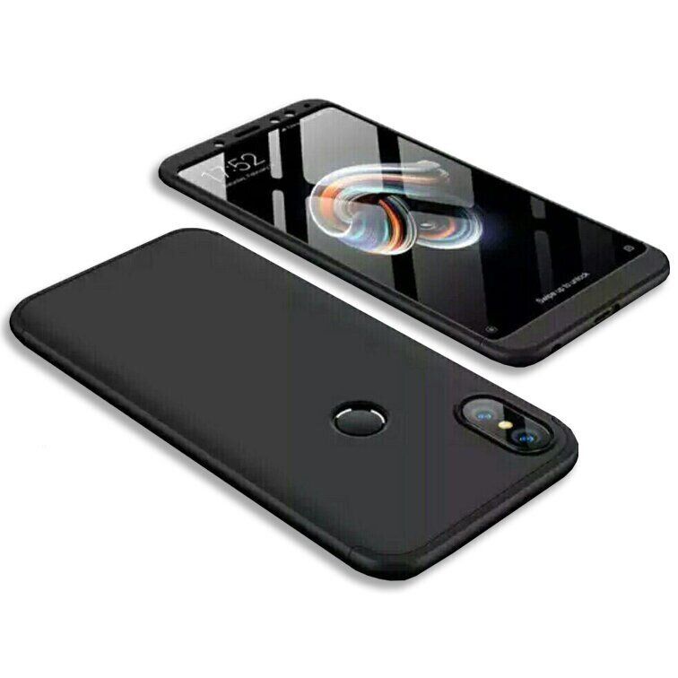 Чохол GKK 360 градусів для Xiaomi Redmi Note 5 - Чорний фото 1