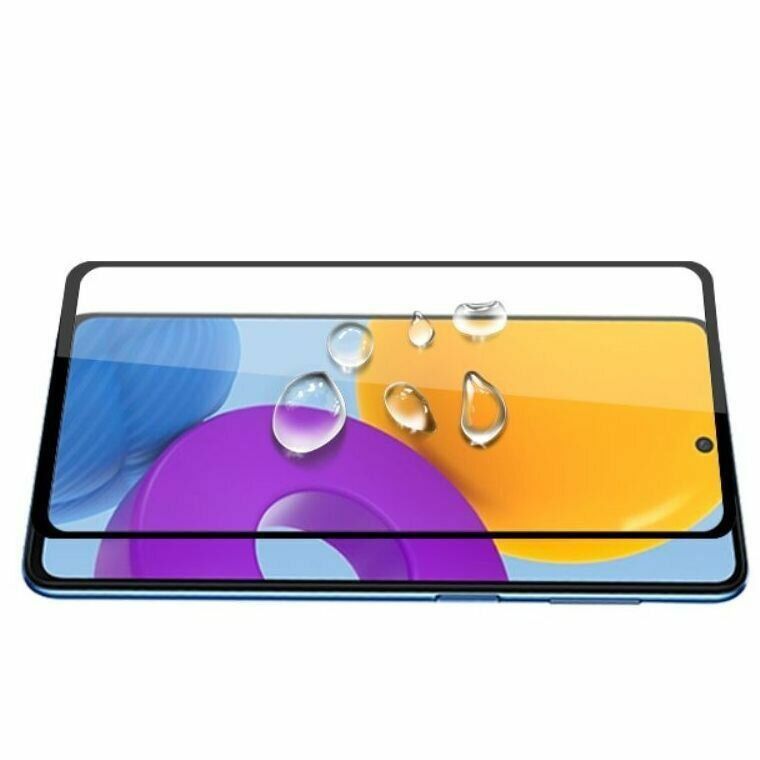 Защитное стекло на весь экран 5 штук для Samsung Galaxy M52 - Черный фото 5