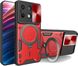 Чехол Magnetic Stand с защитой камеры для Xiaomi Redmi Note 13 5G цвет Красный