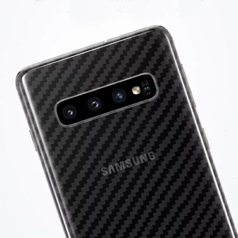 Карбоновая пленка на корпус для Samsung Galaxy S10 - Прозрачный фото 4